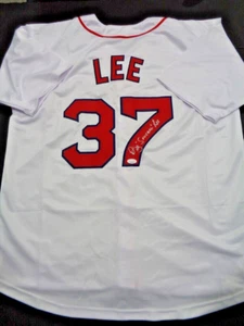 Bill "Spaceman" Lee Boston Red Sox Autographed Custom White Jersey  JSA COA - Picture 1 of 3