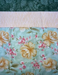 Quilt, Sew, Fabric Kit Stepping UP 45 1/2 " x 60 1/2" Yellow/Green Florals - Picture 1 of 2