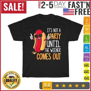Funny Hot Dog Vintage T Shirt Men Fashion 2023 Women T Shirt Short Sleeve Cotton - Picture 1 of 9