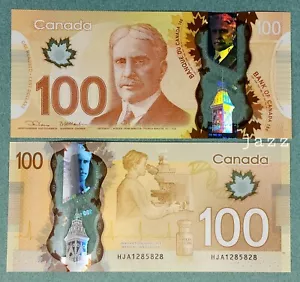 2011 Bank of Canada $100 Dollars Polymer Banknote P110 Lane / Macklem Mint UNC - Picture 1 of 1