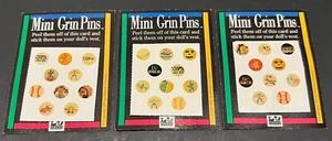 American Girl Doll Mini Grin Pins Cards 3 Sheets 30 Total 1995 Pleasant Company - Picture 1 of 7