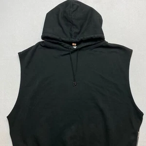 Acne Studios Hoodie Oversized Men's S Black Sleeveless Sweatshirt Pullover - Picture 1 of 13