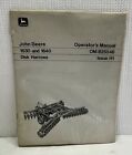 John Deere Operators Manual 1630 & 1640 Disk Harrows 22 Pages
