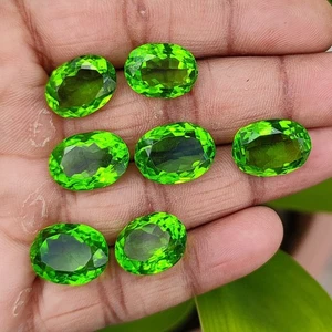 Natural 69.70 Ct Certified Moldavite Impact Tektite Loose Gemstone Lot 7 Pcs - Picture 1 of 10
