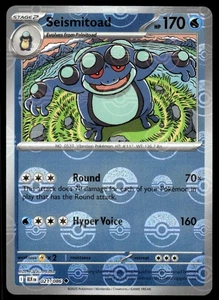Pokemon TCG SV: Black Bolt (Pokeball) #021/086 Seismitoad NM - Picture 1 of 2