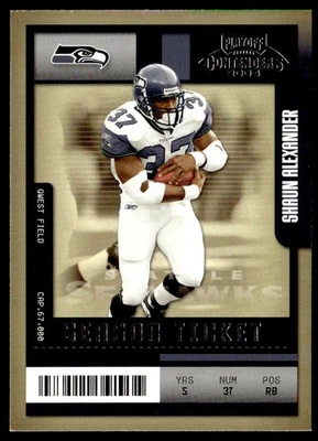 2004 Playoff Contenders Shaun Alexander Seattle Seahawks #87 - Image 1 of 2