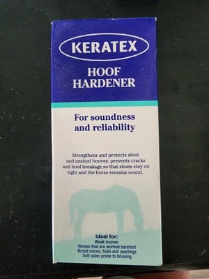 Keratex Hoof Hardener 250ml new in sealed box horse