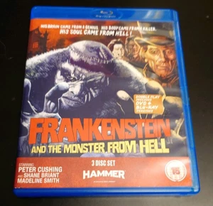 FRANKENSTEIN AND THE MONSTER FROM HELL BLU-Ray Disc 3 Disc Set Hammer Production - Bild 1 von 2