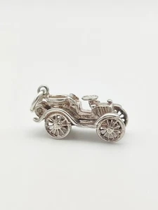 Vintage 925 Sterling Silber Auto Charm Anhänger  - Bild 1 von 3