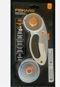 Nuova taglierina rotativa Fiskars Easy Change DuoLoop (45 mm/60 mm) magnetica, spedizione gratuita - Foto 1 di 1