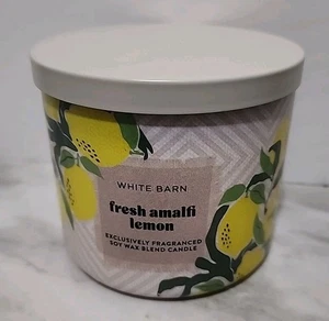 Bath & Body Works Fresh Amalfi Lemon 3-Docht 14,5 Oz. Duftkerze Brandneu  - Bild 1 von 3