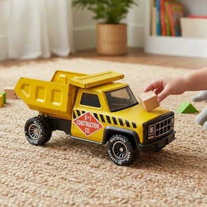 Vintage Buddy L "B+L Construction Co." Metall Muldenkipper, Hongkong, sehr guter Zustand+ - Bild 1 von 9