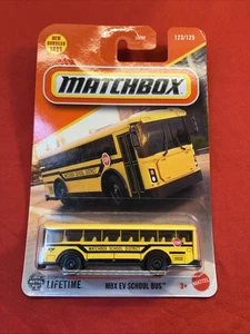 MATCHBOX 2025 MBX EV SCHOOL BUS YELLOW 123/125 JBN74 GOPINATH DESIGN NEW MODEL - Picture 1 of 2