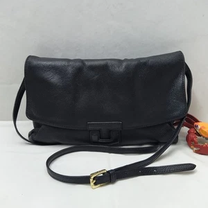 Tory Burch Black Leather Flap Closure Crossbody Bag - Picture 1 of 17