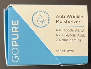 GoPure Anti Falten Feuchtigkeitscreme - 1,7 Fl. oz/50 ml NEU, VERSIEGELT - Bild 1 von 7