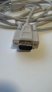 10 Fuß DB9 9 Pin Serielles Anschlusskabel Stecker/Stecker RS232 305CM - Afbeelding 1 van 2