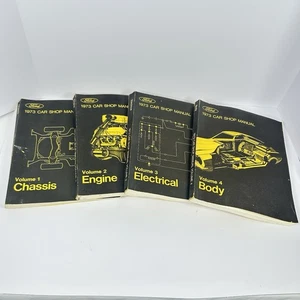 1973 Ford Car Service Shop Repair Manual  Vol 1-4 Mustang Cougar Mark IV - Bild 1 von 13