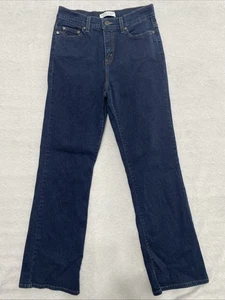 Pantalones de mezclilla elásticos Levi’s Boot Cut 512 perfectamente adelgazantes para mujer talla 10M lavado oscuro - Imagen 1 de 12