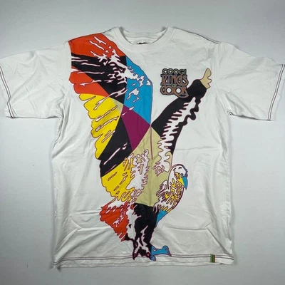 COOGI Kings of Color Graphic T-Shirt XXL White Eagle Colorful - Image 1 of 4