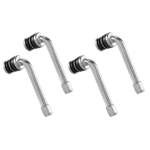 4Pcs/Lot YPQZW90DY6 7.15CM 2.5 Chrome Tire  Stems 90 Degree Angled Size XL2482 - Picture 1 of 4