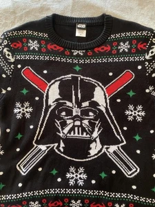 Star Wars Pullover Herren Medium Darth Vader Weihnachten Urlaub Lichtschwerter Sci-Fi - Bild 1 von 10