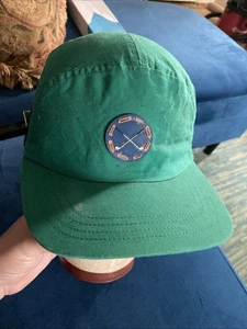 EUC Vtg Polo Ralph Lauren Golf Hat Green Sport 5 Panel Cap Hi Tech O/S Stadium - Picture 1 of 12