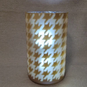 New Yankee Candle Large Jar Candle Holder Hounds Tooth 221016G - Picture 1 of 7