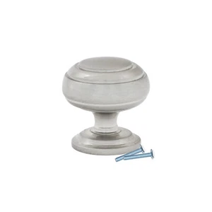 Klassischer runder Ring gebürstetes Nickel Küche Schrank Schublade Knopf 1-1/4" K30232BN - Bild 1 von 3