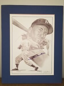 MLB Duke Snider signed 11x14 Lithograph Jerry Hersh Limited edition COA Dodgers 