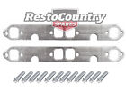 Chev V8 Extractor Exhaust Manifold Gasket Pair + Bolts 283 350 400