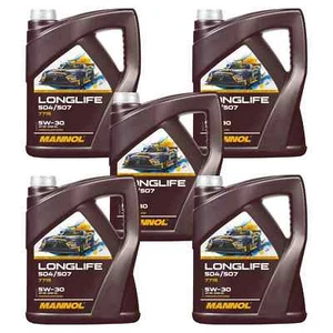 5x5 Litro Mannol Longlife 504/507 5W-30 aceite motor Api Sn Acea C3 7715 - Imagen 1 de 3