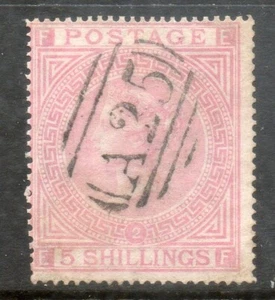 GB QV STAMPS 1874 SG127 SCARCE  5/- Rose plate 2 Cat £1500 EF Malta A25 - Picture 1 of 1