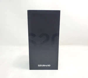 Samsung S20 Ultra 5G Box Only with Inserts Accessories Retail Box Black - Picture 1 of 3
