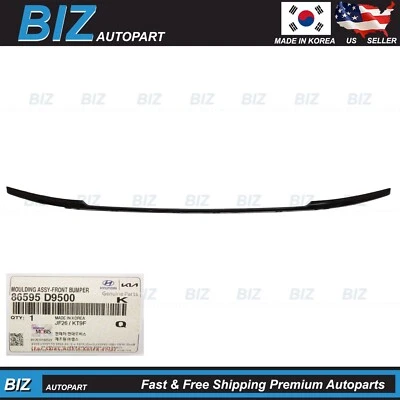 Genuine Front Bumper Molding Trim for 2020-2022 Kia Sportage OE# 86595-D9500 - Image 1 of 4