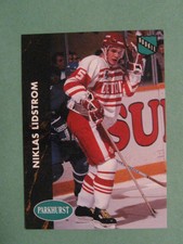1991-92 PARKHURST NICKLAS LIDSTROM RC ROOKIE #37 DETROIT RED WINGS HOF