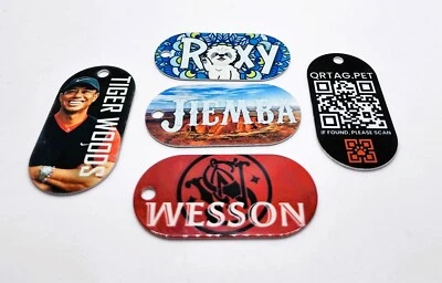Ultimate customizable pet tag. No monthly fee. QR Code. SMS Notify With GPS - Image 1 of 4