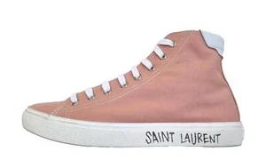 YSL Saint Laurent scarpe sneakers medie donna malibu 658196 GIIN0 5961 rosa - Picture 1 of 6