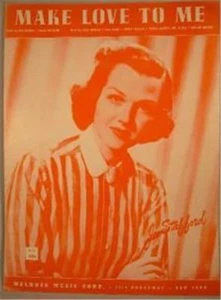 Vintage Sheet Music Make Love To Me 1953 Recorded by Jo Stafford - Picture 1 of 2