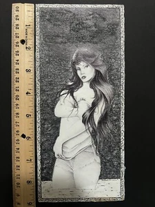 Beautiful Prison Art By Hand. Appears to be by PEN. Envelope Love Letter - Picture 1 of 4