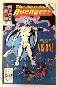 West Coast Avengers #45 Marvel Comics 1989 primera aparición de White Vision L - Imagen 1 de 3