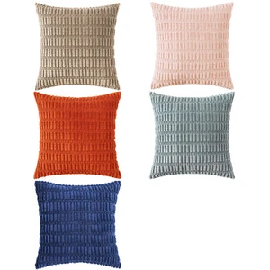 1/2 Pack Square Decorative Plush Velvet Pillow Cover Sofa Cushion Cover Textile - Picture 1 of 10
