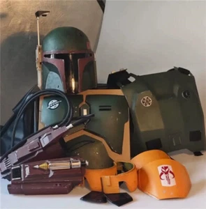 Star Wars The Mandalorian Body Armor Traje FRP Casco Boba Fett Disfraz Juegos con disfraces - Imagen 1 de 23