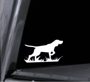 Adesivo decalcomania vinile puntatore bianco cane inglese per finestrino camion portellone posteriore USA - Foto 1 di 4