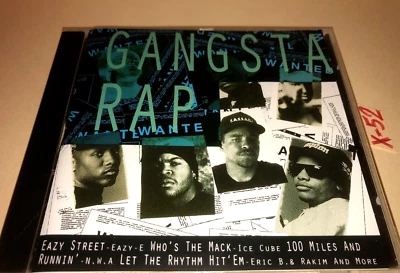 Gangsta Rap CD Ice Cube NWA Eazy-E Eric B and Rakim Ice T Geto Boys KMC X Clan Foto 1 de 4