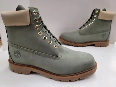 Timberland 6" pulgadas clásicas básicas impermeables botas aisladas TB0 A5PYV 991 verde Foto 1 de 4