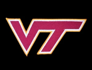 VT VIRGINIA TECH UNIVERSITY LOGO IRON ON COLLEGE PATCH - Picture 1 of 3