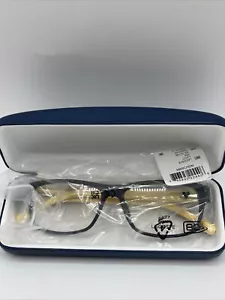 Lacoste Eyeglasses Frames L2707 002 Black Yellow Rectangular Full Rim 53-15-145 - Picture 1 of 8
