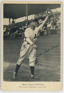 1933 Wheaties Minneapolis Millers Ganzel VG-Ex/Ex 664547 