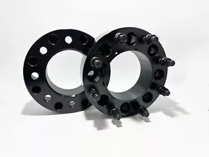 2 Wheel Adapters 8x6.5 To 8x180 Hub Centric 2" Thick For Chevy GMC 2500 HD 3500 - Picture 1 of 7