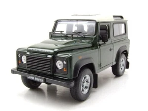 Land Rover Defender tamaño oscuro blanco modelo de coche 1:24 Welly - Imagen 1 de 9